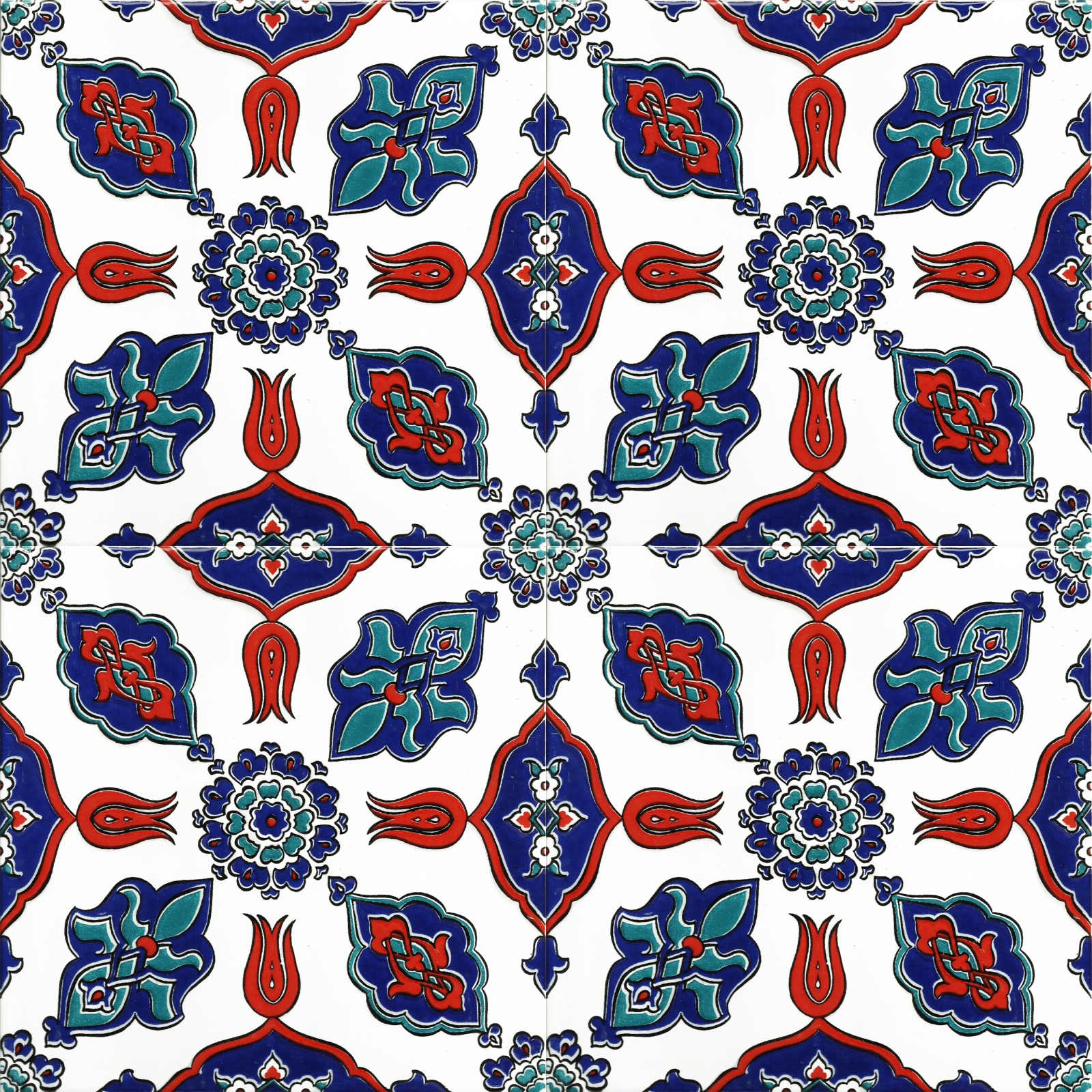 20x20 cm Çini Karo P-8(2)